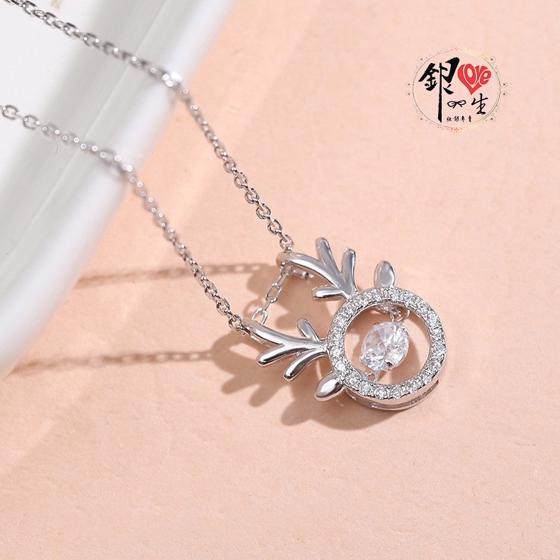  s925純銀項鍊 璀璨躍動一鹿有你 項鍊