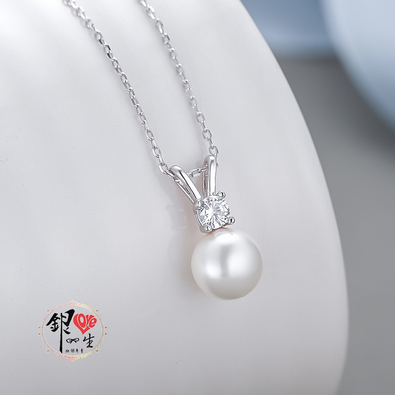 s925純銀項鍊  天然珍珠簡約項鍊