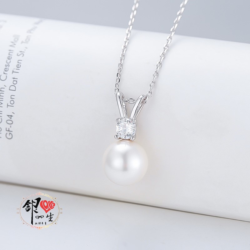 s925純銀項鍊  天然珍珠簡約項鍊