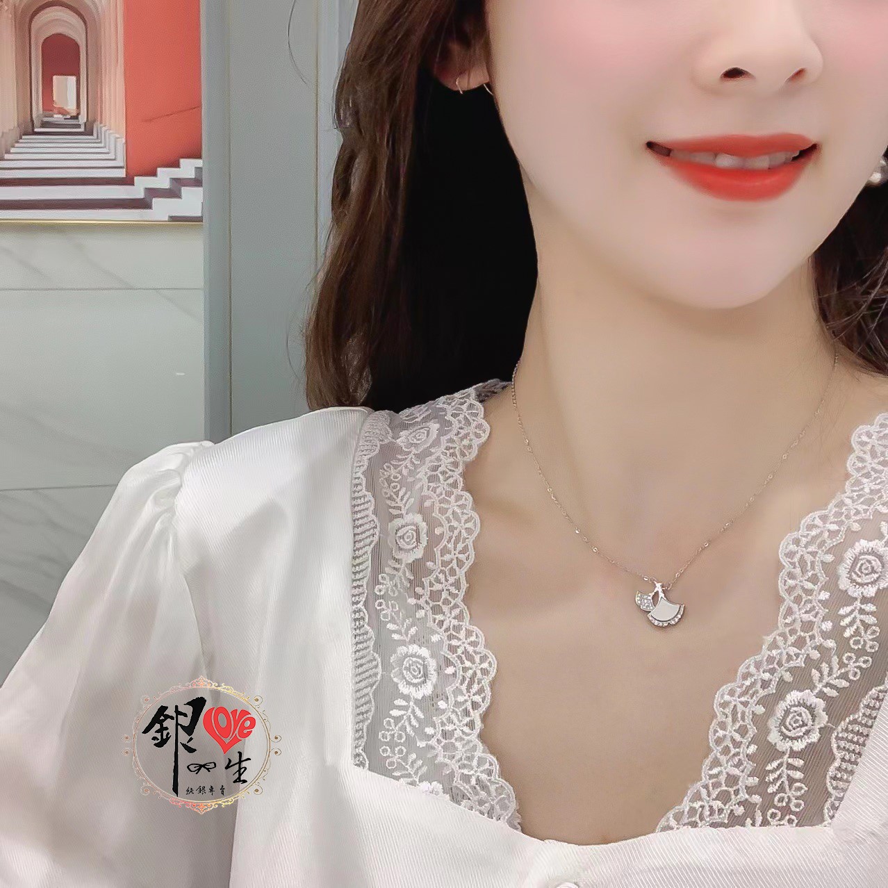 s925純銀項鍊 杏運有你項鍊