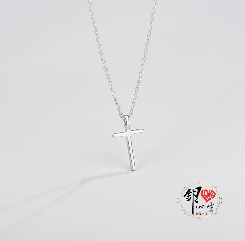  s925純銀項鍊  迷你十字架項鍊