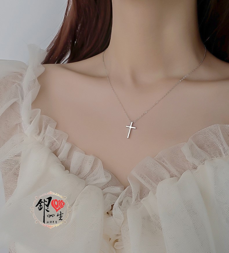  s925純銀項鍊  迷你十字架項鍊