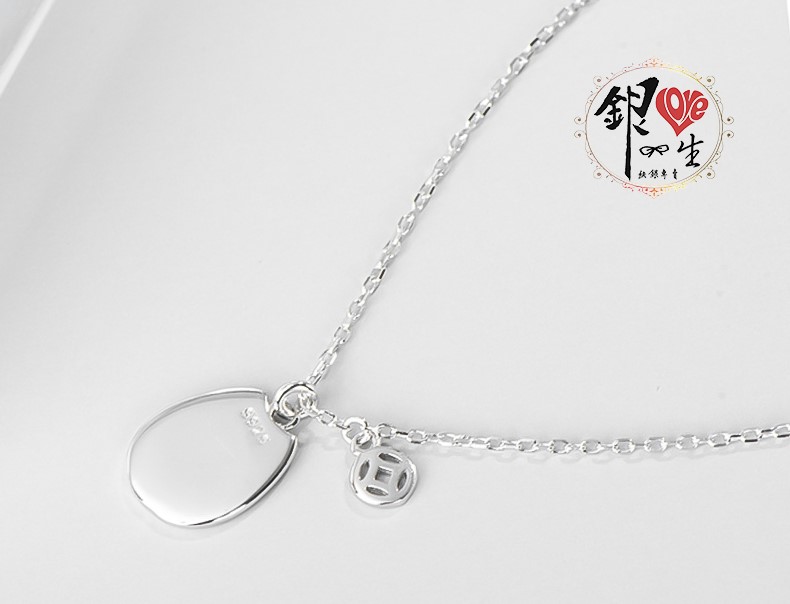 s925純銀項鍊  可愛招財貓項鍊