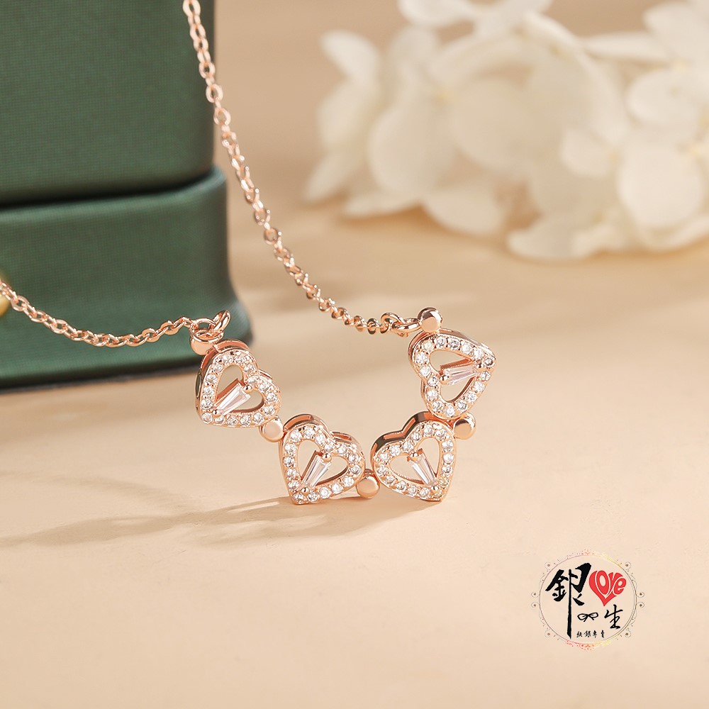 s925純銀項鍊  幸運草－兩種戴法項鍊