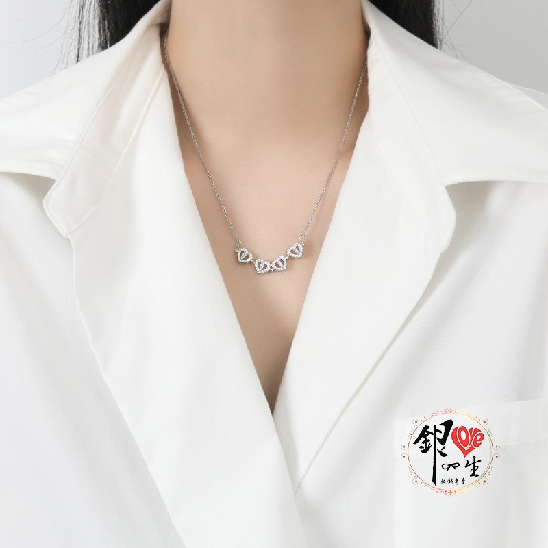 s925純銀項鍊  幸運草－兩種戴法項鍊