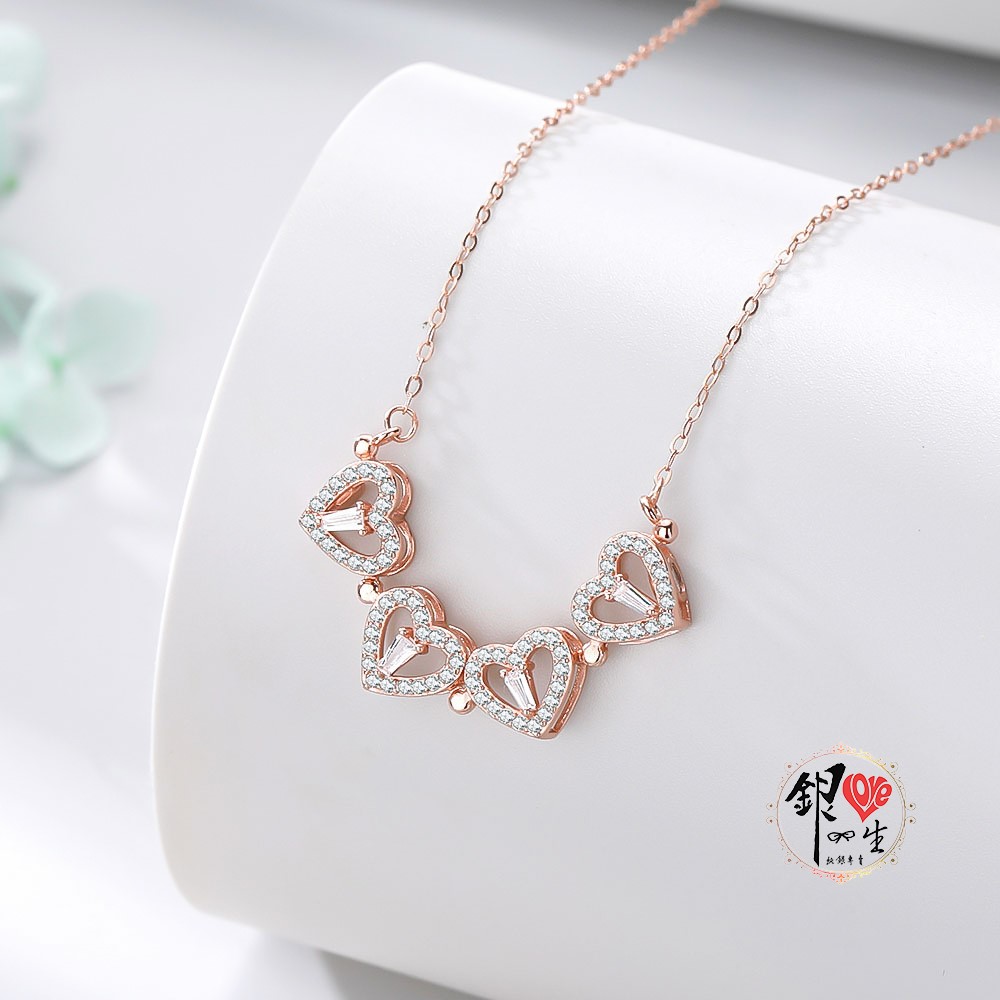 s925純銀項鍊  幸運草－兩種戴法項鍊