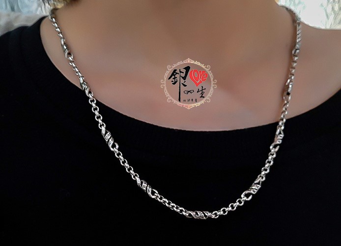 s925純銀項鍊  轉經筒－六字箴言 旋轉造型項鍊