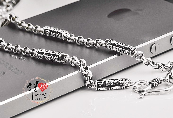 s925純銀項鍊  轉經筒－六字箴言  項鍊 