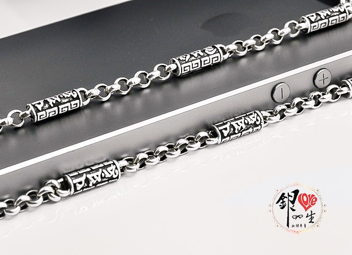 s925純銀項鍊  轉經筒－六字箴言  項鍊 