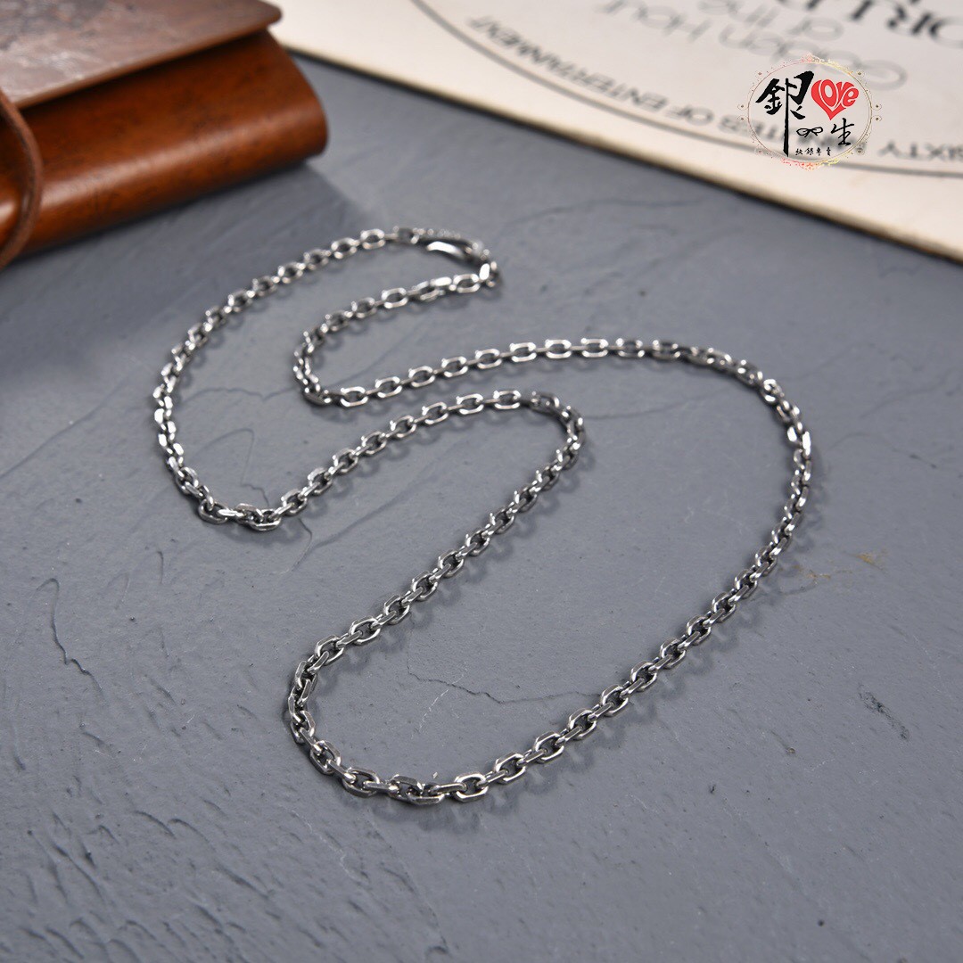 s925純銀 男性項鍊－太角項鍊