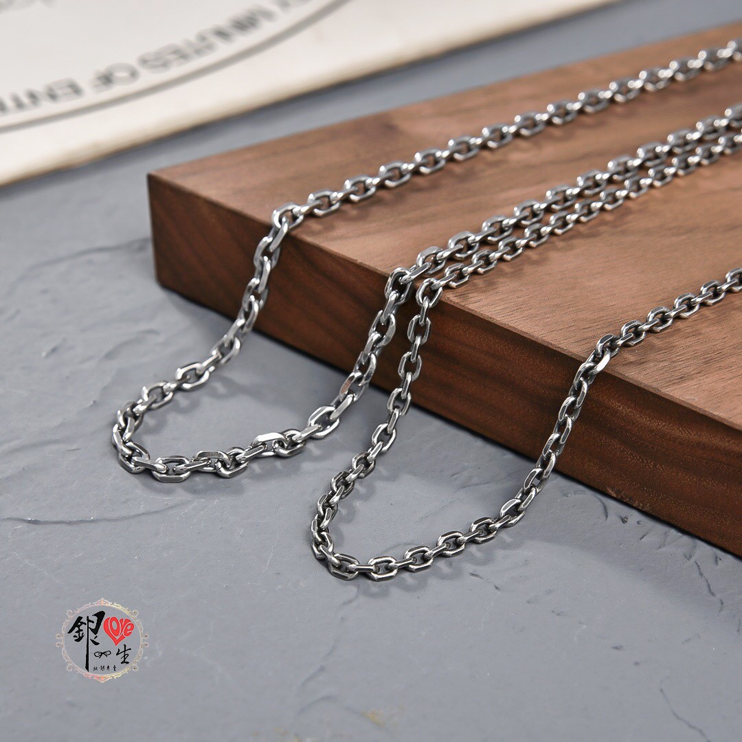 s925純銀 男性項鍊－太角項鍊