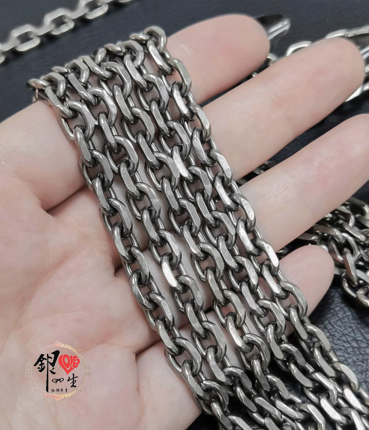 s925純銀 男性項鍊－太角項鍊