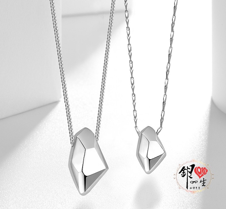 s925純銀鍊墜  許願石 情侶對鍊