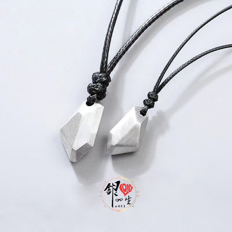 s925純銀鍊墜  許願石 情侶對鍊