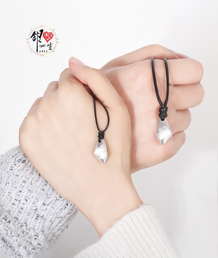 s925純銀鍊墜  許願石 情侶對鍊