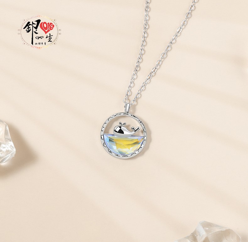 s925純銀項鍊 鯨生有你 項鍊
