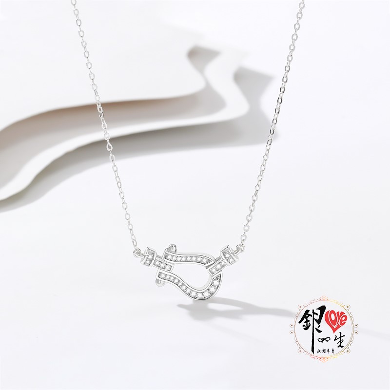 s925純銀  馬蹄鐵時尚項鍊