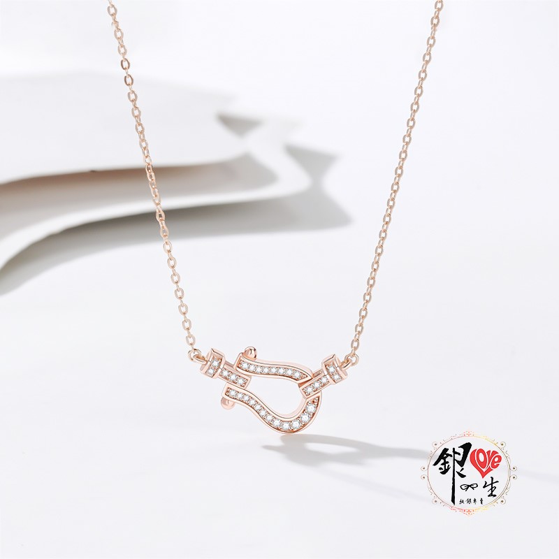 s925純銀  馬蹄鐵時尚項鍊