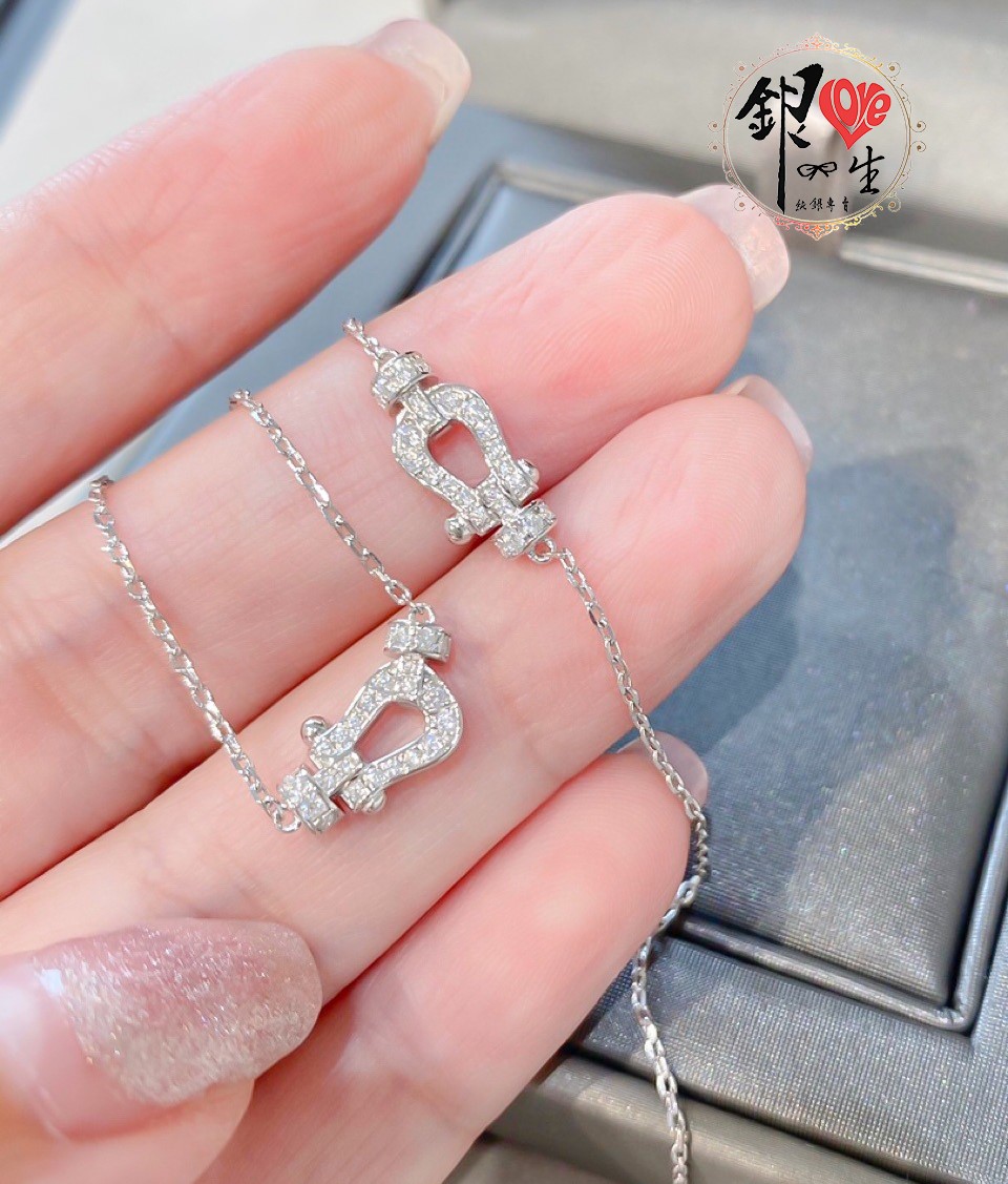 s925純銀  馬蹄鐵時尚項鍊