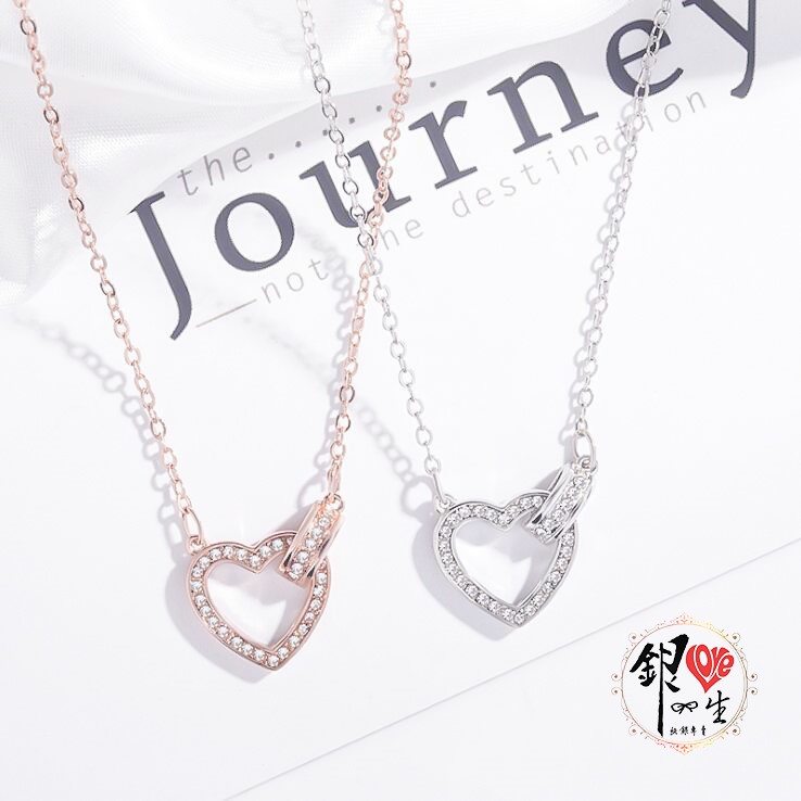 s925純銀項鍊  時尚緊緊相依 項鍊