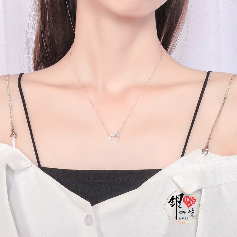 s925純銀項鍊  時尚緊緊相依 項鍊