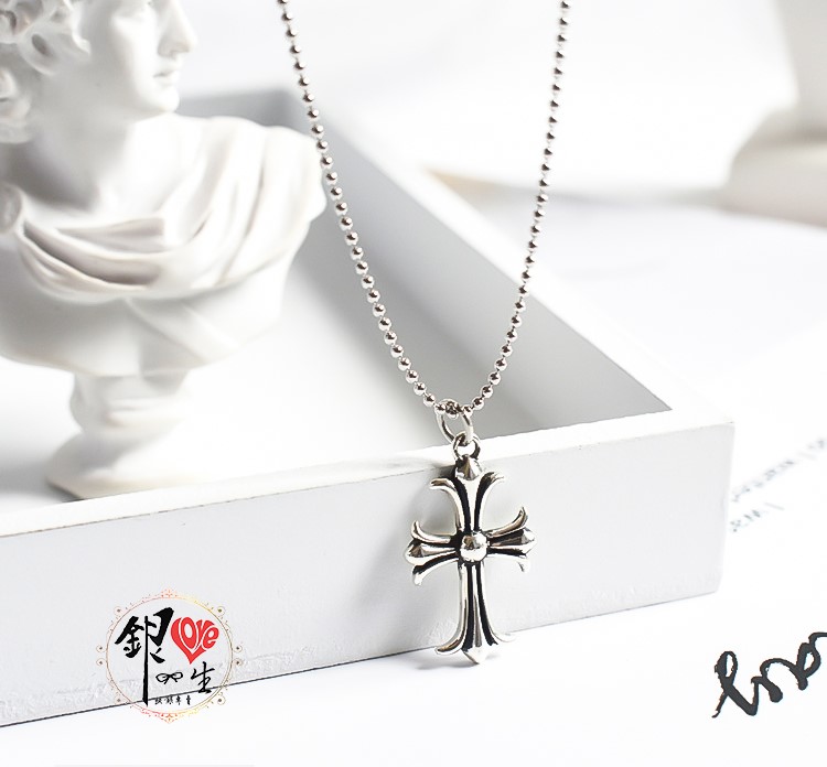 s925純銀項鍊  復古十字架項鍊