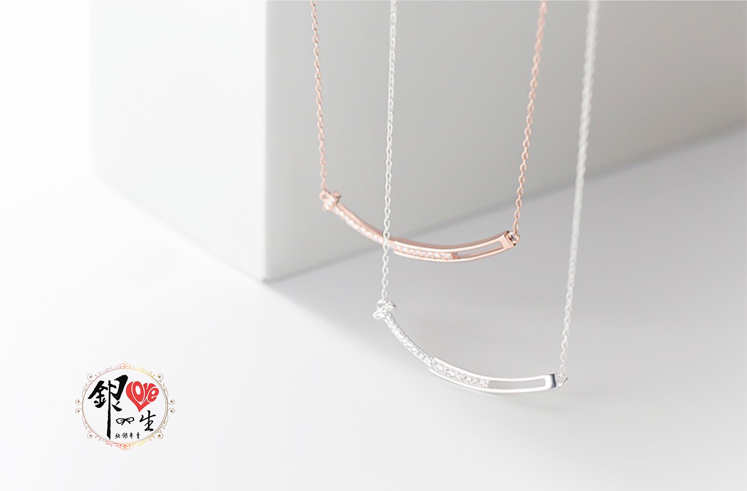 s925純銀項鍊  微笑 鏤空款 項鍊