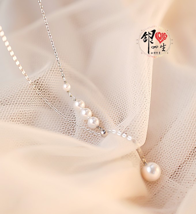 s925純銀  貝珠 多變 延伸 項鍊