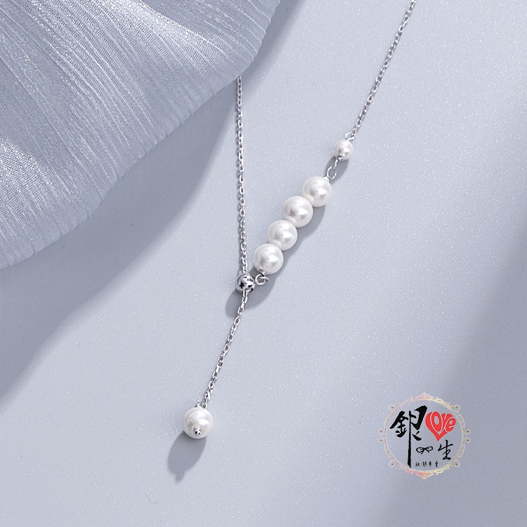s925純銀  貝珠 多變 延伸 項鍊