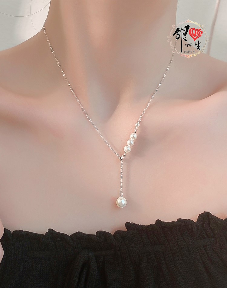 s925純銀  貝珠 多變 延伸 項鍊
