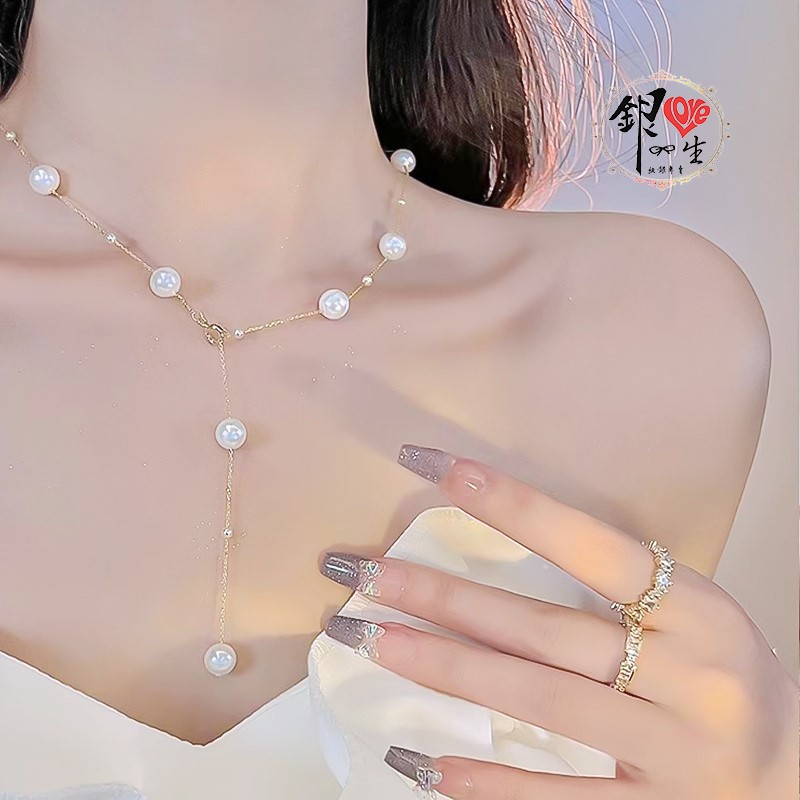  s925純銀 貝珠百變 長鍊