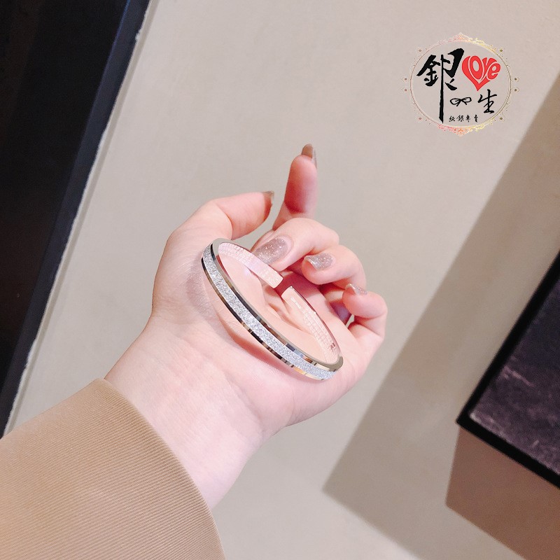 s999純銀 六字真言  漸層噴砂簡約心經 手鐲