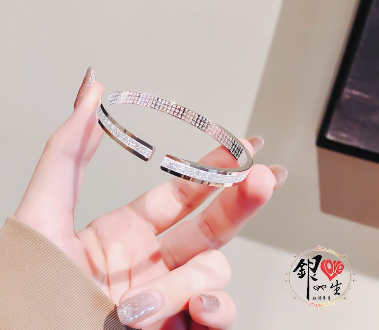 s999純銀 六字真言  漸層噴砂簡約心經 手鐲