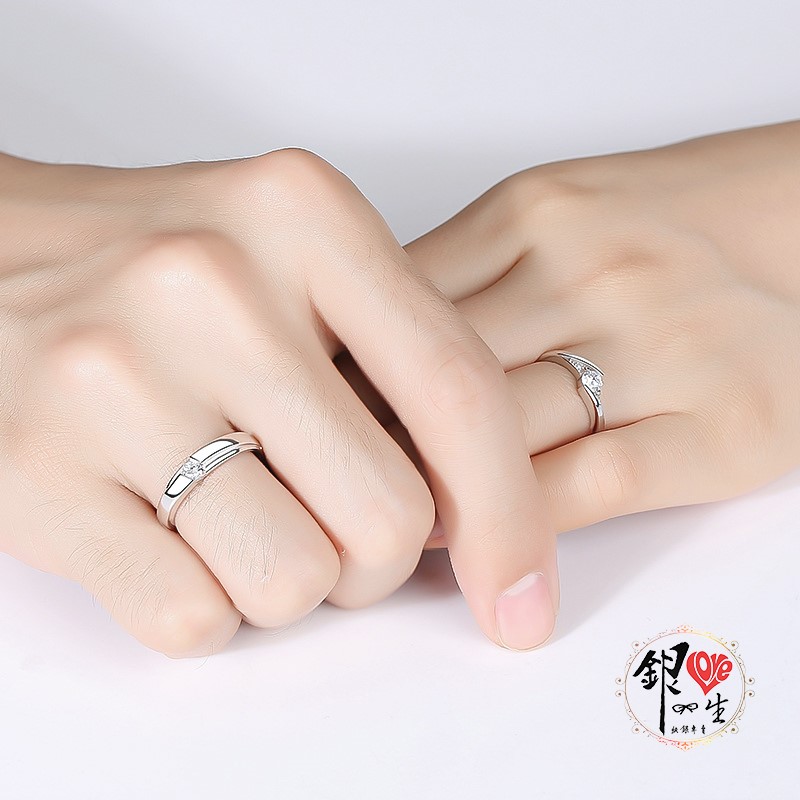 s925純銀戒指 八心八箭 一克拉 精緻  對戒