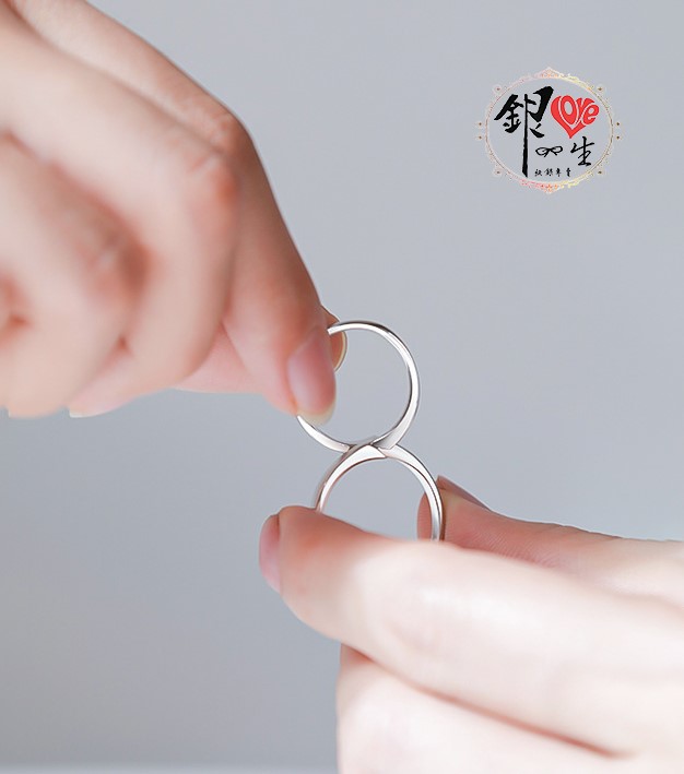 s925純銀戒指  天生一對 幾何組合 對戒