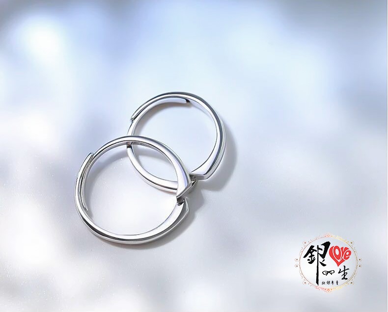 s925純銀戒指  天生一對 幾何組合 對戒