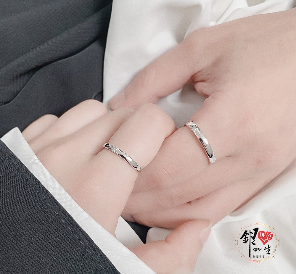 s925純銀戒指 光面 簡約 對戒