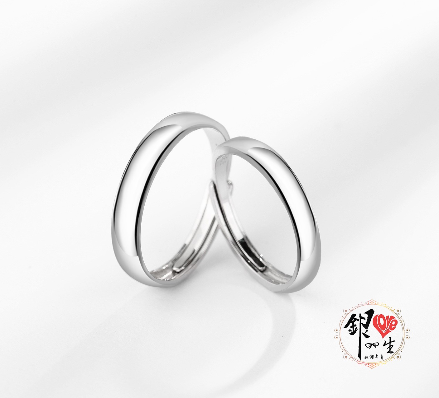s925純銀戒指 光面 簡約 對戒