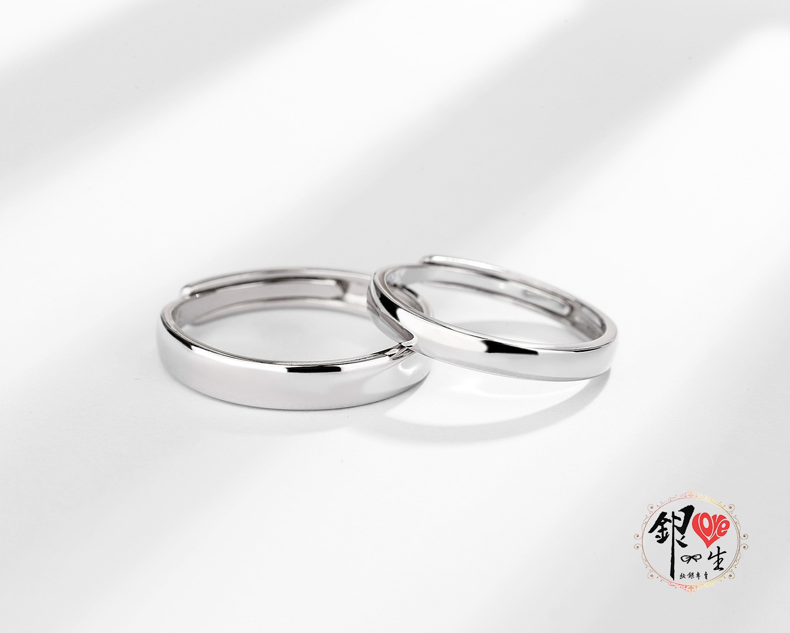 s925純銀戒指 光面 簡約 對戒