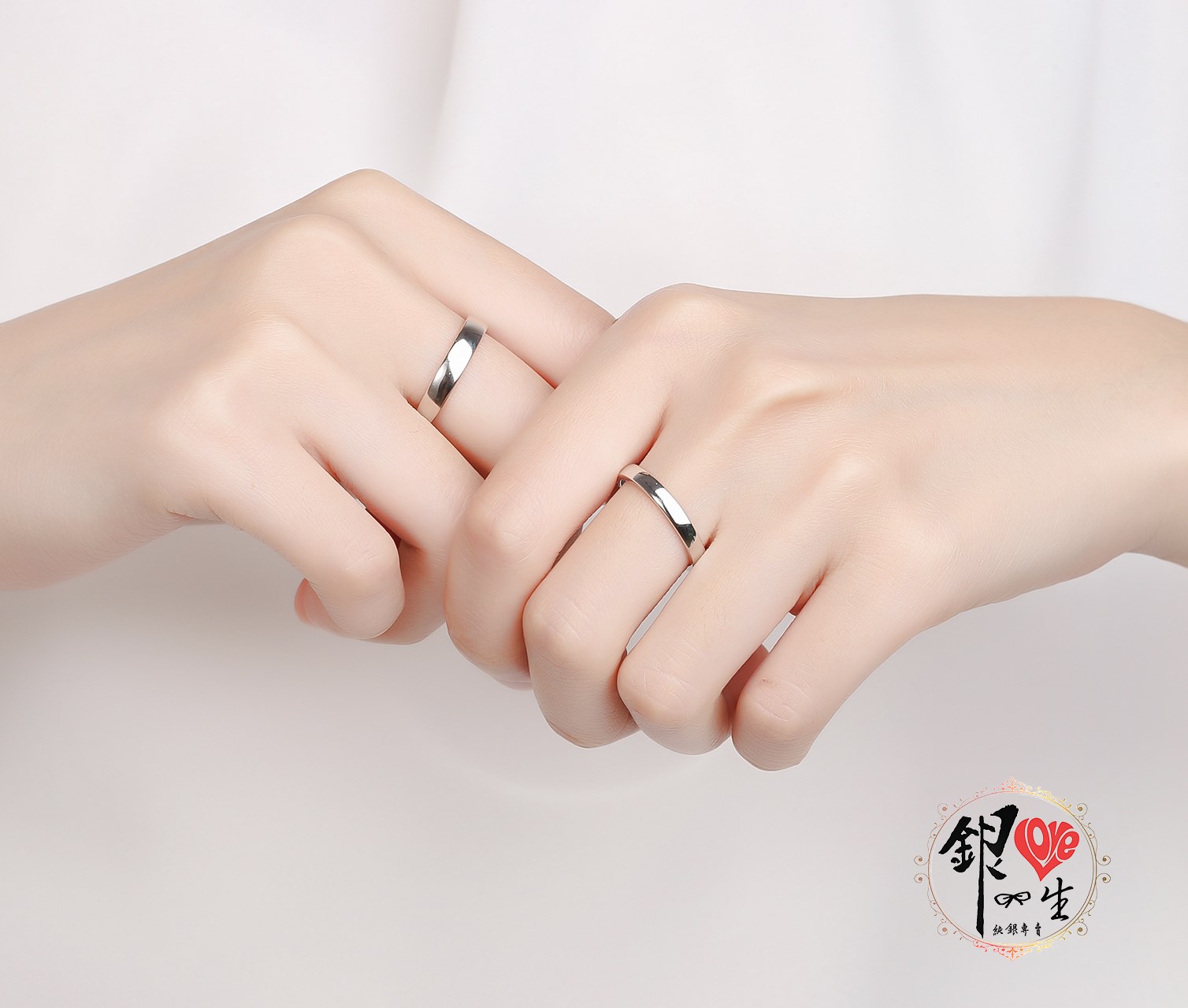 s925純銀戒指 光面 簡約 對戒