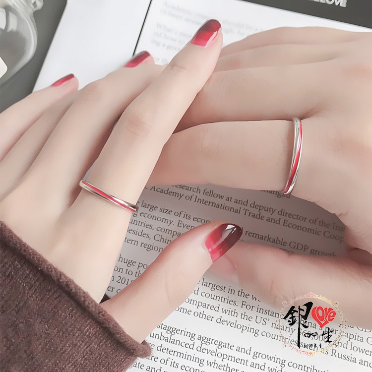 s925純銀戒指 ♾️愛無限 月老 紅線 對戒 