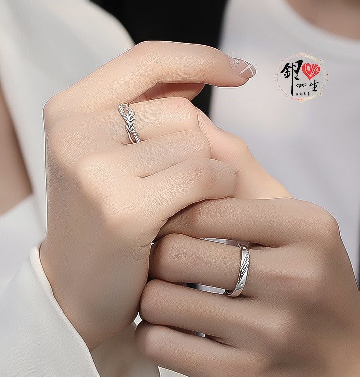  s925純銀戒指 麥向幸福 造型 對戒