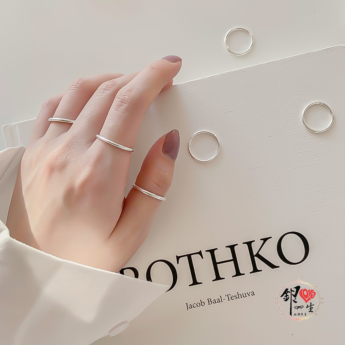  s925純銀 菱面簡約 戒