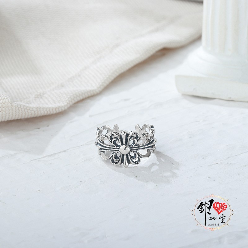 s925純銀十字 克羅心款 個性 戒