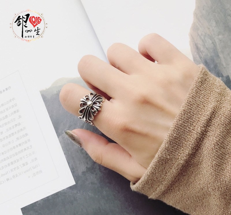 s925純銀十字 克羅心款 個性 戒