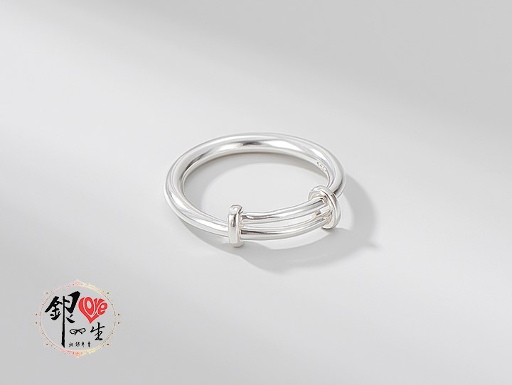  s925純銀 調節環 簡約 造型 戒