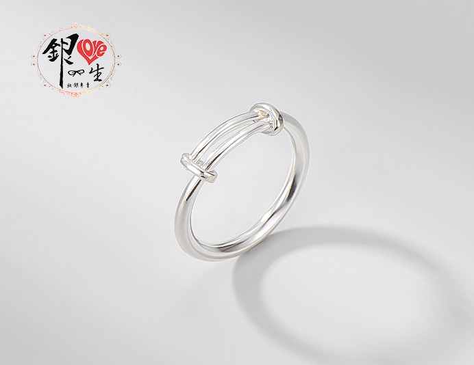  s925純銀 調節環 簡約 造型 戒