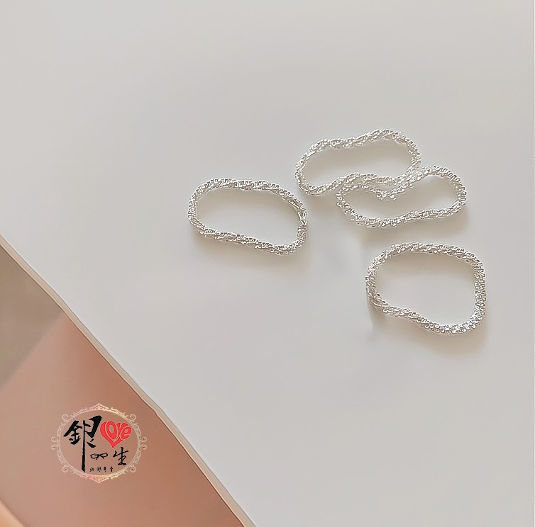 s925純銀 波光粼粼璀燦 軟式 戒指