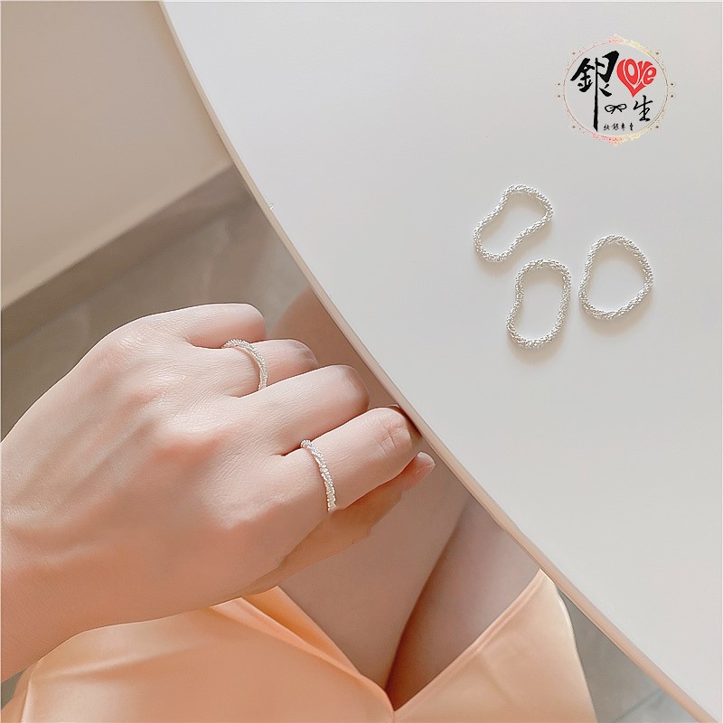 s925純銀 波光粼粼璀燦 軟式 戒指