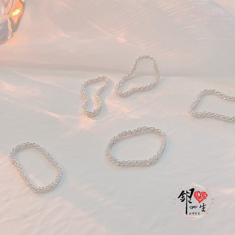 s925純銀 波光粼粼璀燦 軟式 戒指